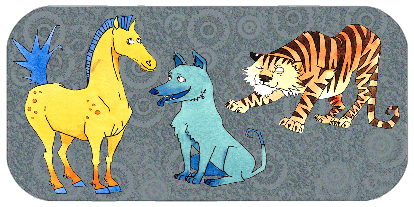 Neljä yhteensopivaa ryhmää | San He | Hevonen, koira, tiikeri